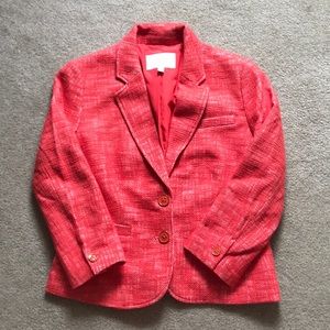 Banana Republic Tweed Blazer (orange)